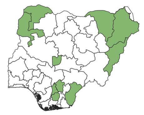 States Covered under Agric/Livelihoods